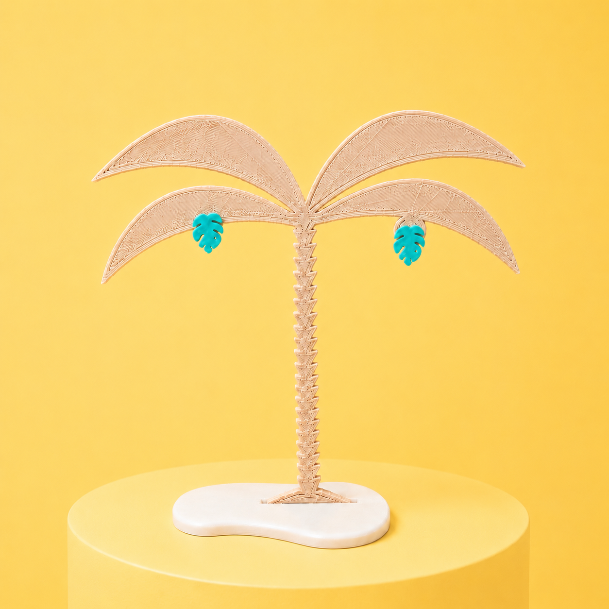 Pendientes Monstera Mini